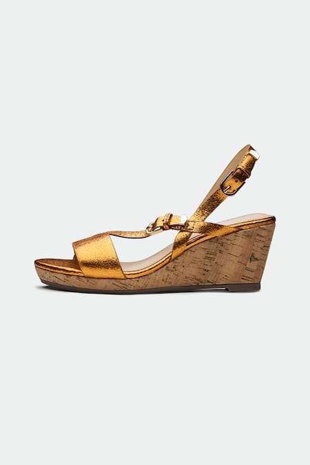 Shop_Oroh_Orange Dundee Wedge Sandals _Online_at_Aza_Fashions