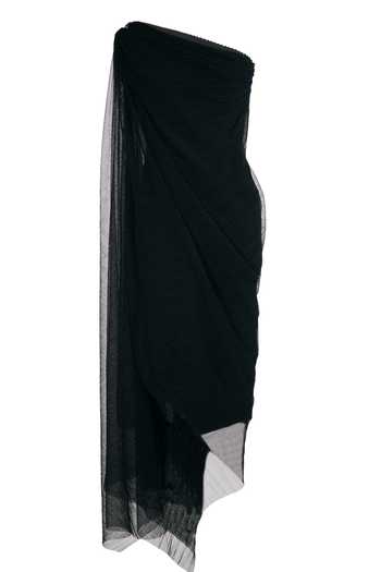 Buy OTT Black Tulle One Shoulder Draped Dress Online at Aza Fashions Buy_OTT_Black Tulle One Shoulder Draped Dress _Online_at_Aza_Fashions