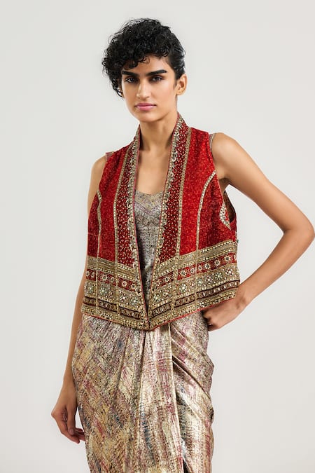 OTT Mughal Pattern Gilet Jacket 