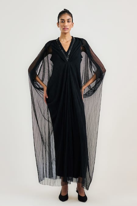 Ott Crinkled Evening Kaftan 