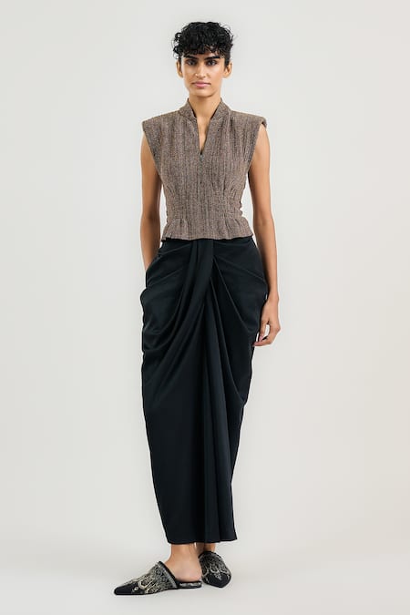 OTT Satin Draped Pant 