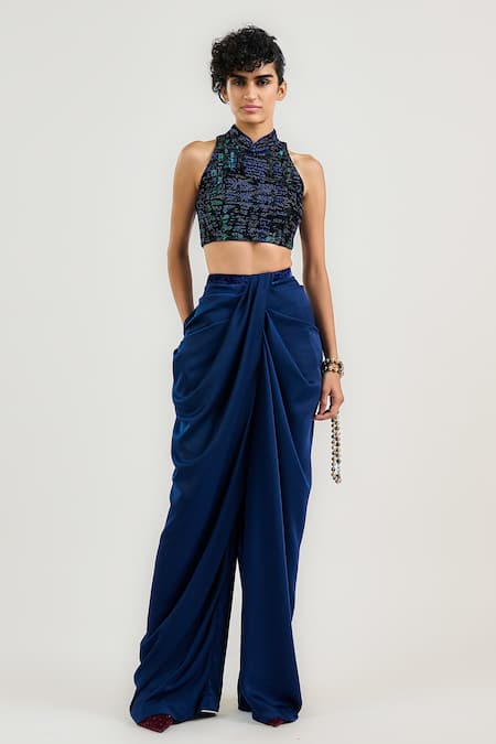 OTT Satin Draped Pant 