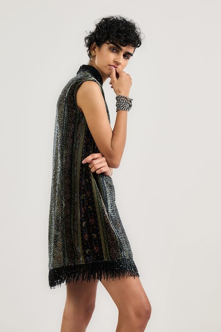 Ott Jamawar Cocktail Dress 