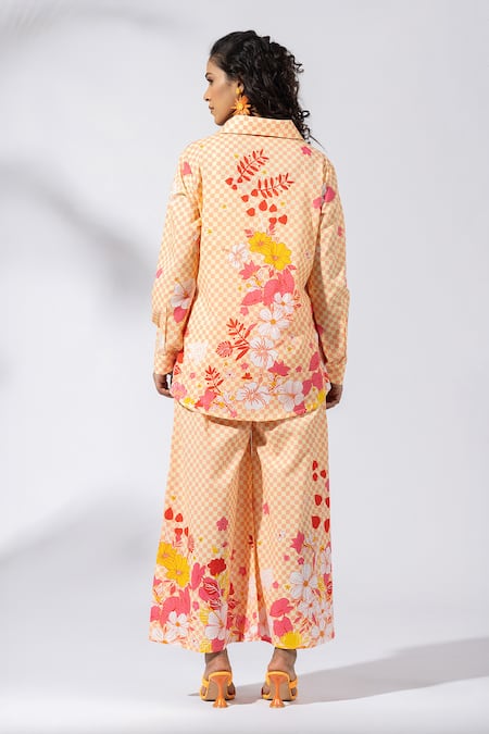 Thee Modern Roots Sundowner Checkered Co-Ord Set 