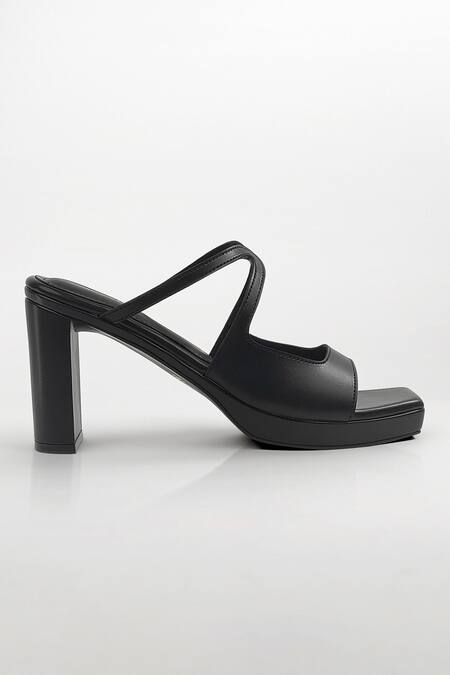 Signature Sole_Black Noir Rise Platform Block Heels _Online_at_Aza_Fashions