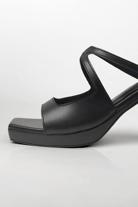 Signature Sole_Black Noir Rise Platform Block Heels _at_Aza_Fashions