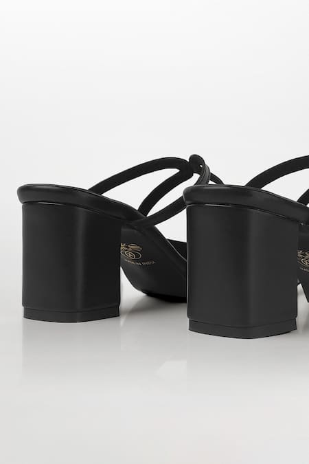 Signature Sole_Black Noir Block Heels _at_Aza_Fashions