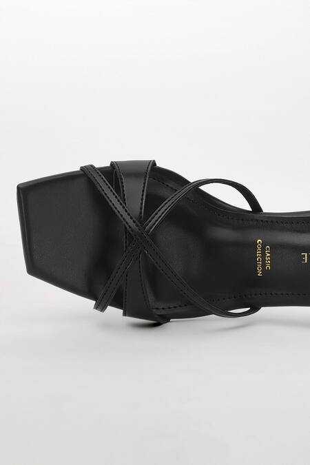 Shop Signature Sole Black Ebon Luxe Strappy Heels Shop_Signature Sole_Black Ebon Luxe Strappy Heels