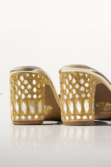 Shop_Signature Sole_Gold Cut Work Mirage Luxe Mules 