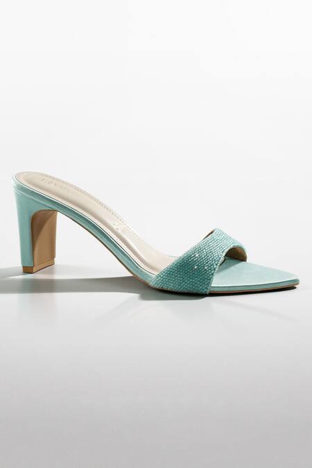 Signature Sole Mint Luxe Crystal Heels 