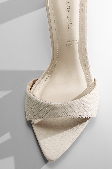 Buy_Signature Sole_Ivory Dusk Crystal Mules 