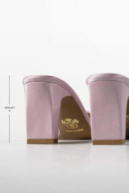 Signature Sole_Pink Crystals Blush Mules _Online_at_Aza_Fashions