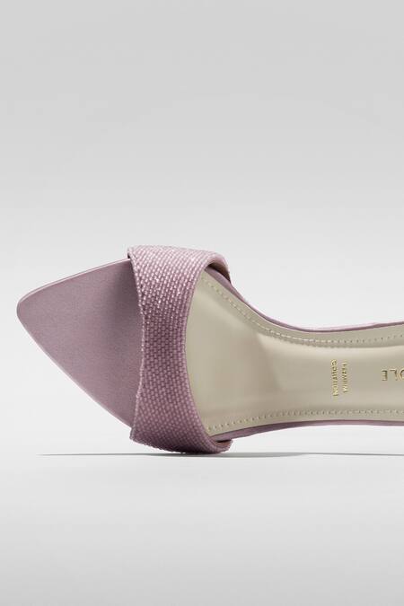 Shop_Signature Sole_Pink Crystals Blush Mules _Online_at_Aza_Fashions