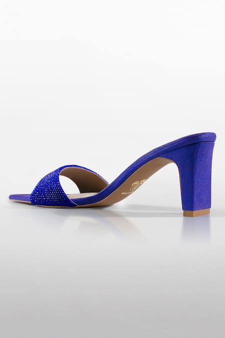 Shop_Signature Sole_Blue Rhinestones Azure Glint Heels _Online_at_Aza_Fashions