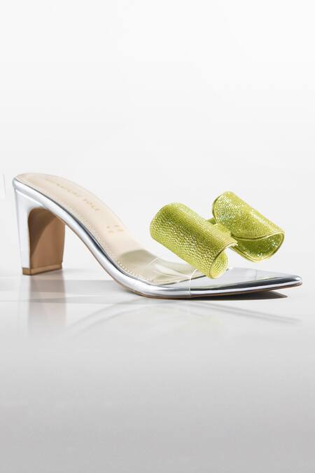 Signature Sole Celeste Bow Lime Luxe Heels 