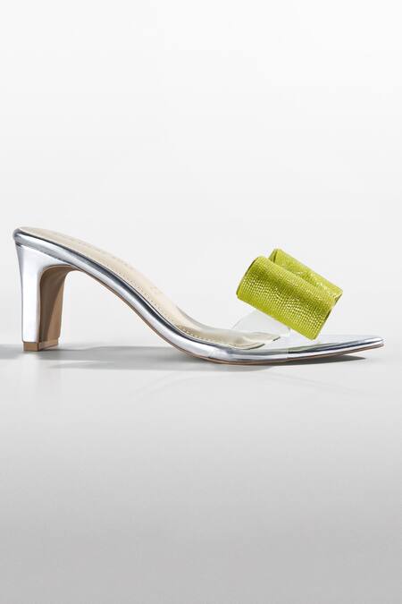 Shop_Signature Sole_Green Bows Celeste Lime Luxe Heels _Online_at_Aza_Fashions