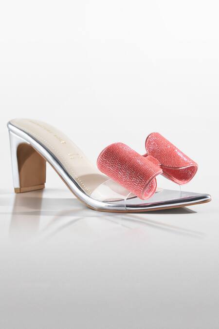 Signature Sole Blush Bow Candy Pink Heels 