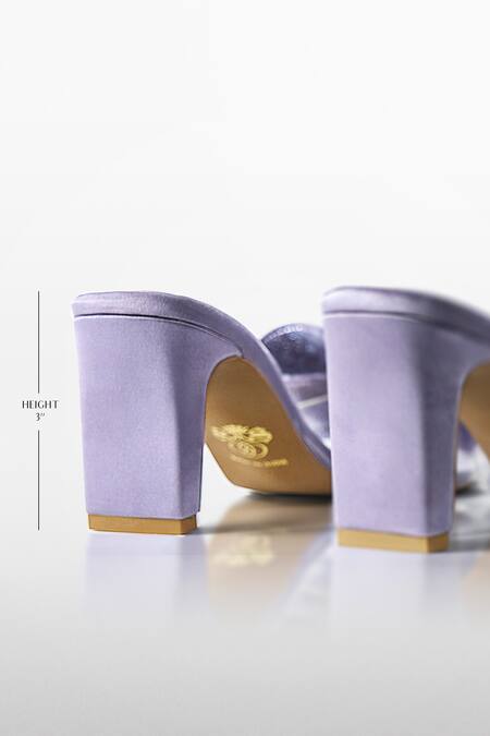 Signature Sole_Purple Bows Lilac Loop Lavender Heels _Online_at_Aza_Fashions
