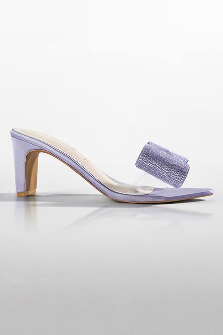 Buy_Signature Sole_Purple Bows Lilac Loop Lavender Heels _Online_at_Aza_Fashions