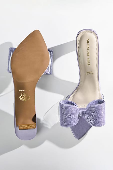 Signature Sole Lilac Loop Lavender Heels 