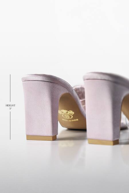 Signature Sole_Pink Bows Blush Loop Crystal Heels _Online_at_Aza_Fashions