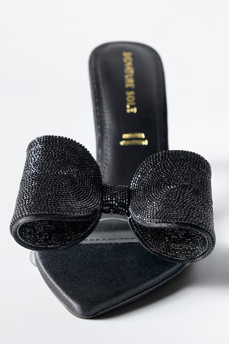 Shop_Signature Sole_Black Rhinestones Noir Loop Crystal Bow Heels 