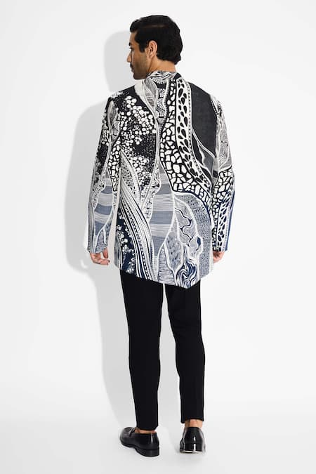 SHASHA GABA Designer Black Ombre Short Kurta 