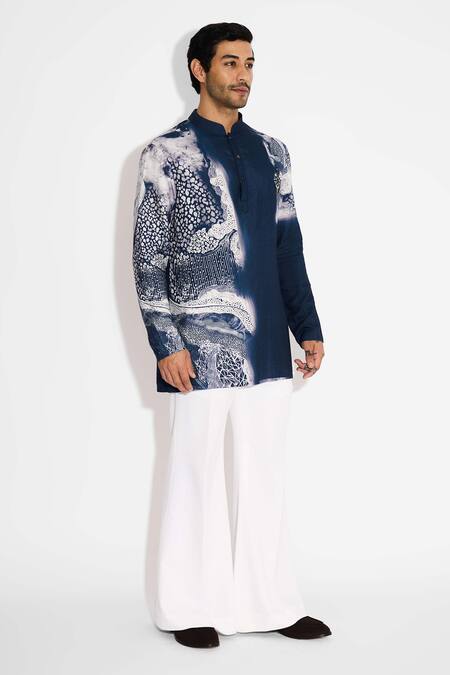 SHASHA GABA Ivory Bell Bottom Pant Online at Aza Fashions SHASHA GABA_Ivory Bell Bottom Pant _Online_at_Aza_Fashions