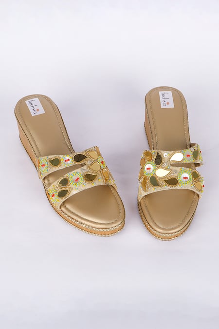 Fuchsia by aashaka mehta Designer Sun Shine Wedges 