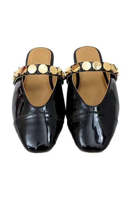 Buy_Devano_Black Bianca Studded Mules 