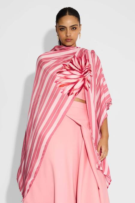Buy SHASHA GABA Pink Draped Baby Skirt Online at Aza Fashions Buy_SHASHA GABA_Pink Draped Baby Skirt _Online_at_Aza_Fashions
