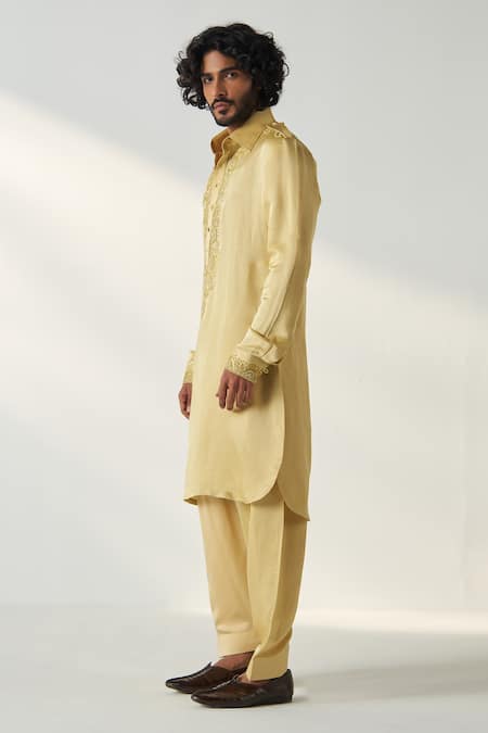 Studio Bagechaa Embroidered Deep Pathani Set 
