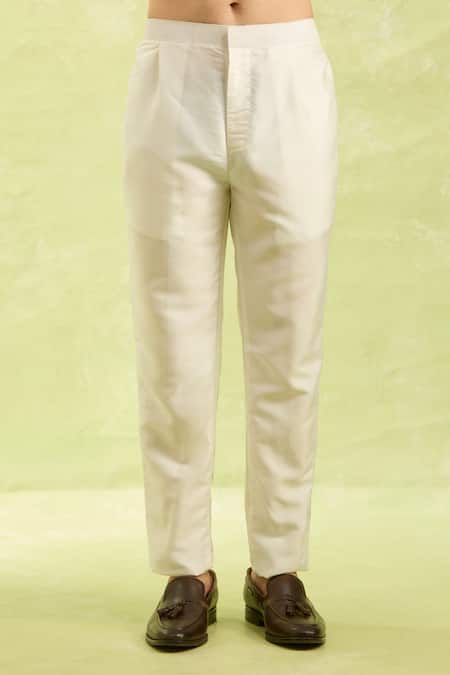 Arihant Rai Sinha_Cream Embroidery Hand Sherwani Set _Online_at_Aza_Fashions