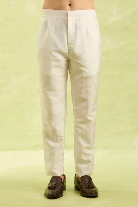 Buy_Arihant Rai Sinha_Beige Embroidery Patterned Sherwani And Pant Set _Online_at_Aza_Fashions