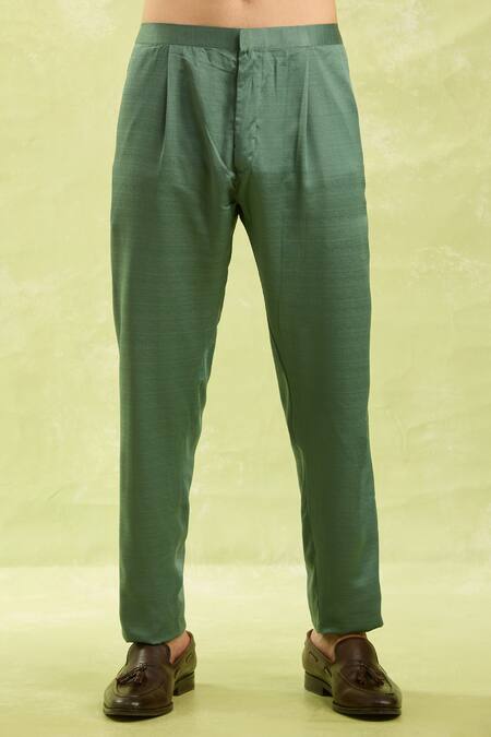 Shop_Arihant Rai Sinha_Multi Color Embroidery Jacquard Art Silk Jacket Set_Online_at_Aza_Fashions