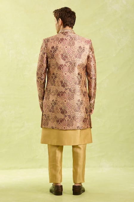 Arihant Rai Sinha Embroidered 3 Piece Sherwani Set 