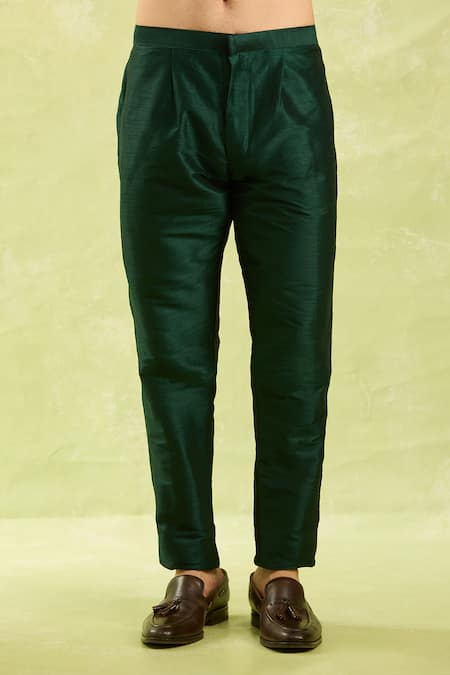 Arihant Rai Sinha_Green Embroidered 3 Piece Jacket Set _Online_at_Aza_Fashions