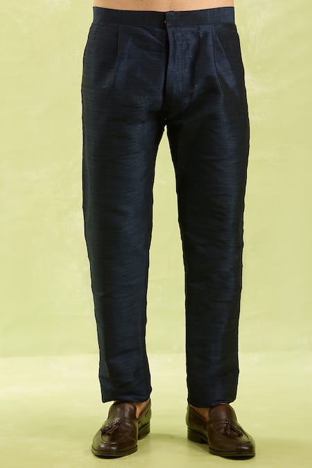 Buy Arihant Rai Sinha Blue Jacquard, Silk Embroidery Art Nehru Jacket Set Online at Aza Fashions Buy_Arihant Rai Sinha_Blue Jacquard, Silk Embroidery Art Nehru Jacket Set _Online_at_Aza_Fashions