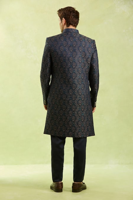 Arihant Rai Sinha Jacquard Silk Sherwani Set 