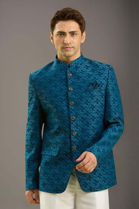 Arihant Rai Sinha Blue Jodhpuri Bandhgala 