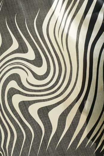 Samyukta Singhania_Black Silk Tassels And White Printed Dupatta_at_Aza_Fashions