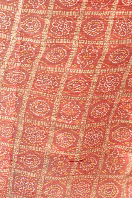Buy_Samyukta Singhania_Red Printed Bandhani Dupatta_Online_at_Aza_Fashions