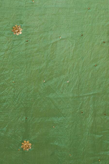 Buy_Samyukta Singhania_Green Embroidered Dupatta With Beads And Stones_Online_at_Aza_Fashions
