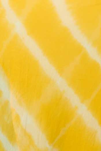 Buy_Samyukta Singhania_Yellow Polyester, Chiffon And White Striped Dupatta_Online_at_Aza_Fashions