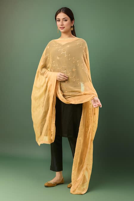 Samyukta Singhania Embroidered Chiffon Dupatta 