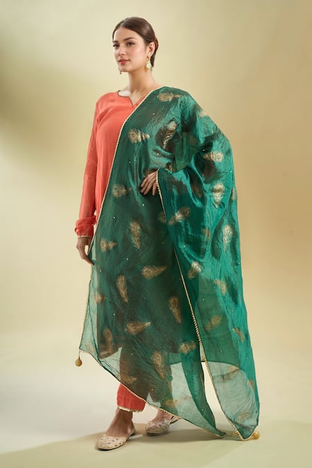 Samyukta Singhania Printed Silk Dupatta 