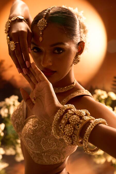 Buy Neha Khullar X AZA Pink Organza Sequins, Embroidery Round Neck Banarasi Chanderi Lehenga Set Online at Aza Fashions Buy_Neha Khullar X AZA_Pink Organza Sequins, Embroidery Round Neck Banarasi Chanderi Lehenga Set _Online_at_Aza_Fashions