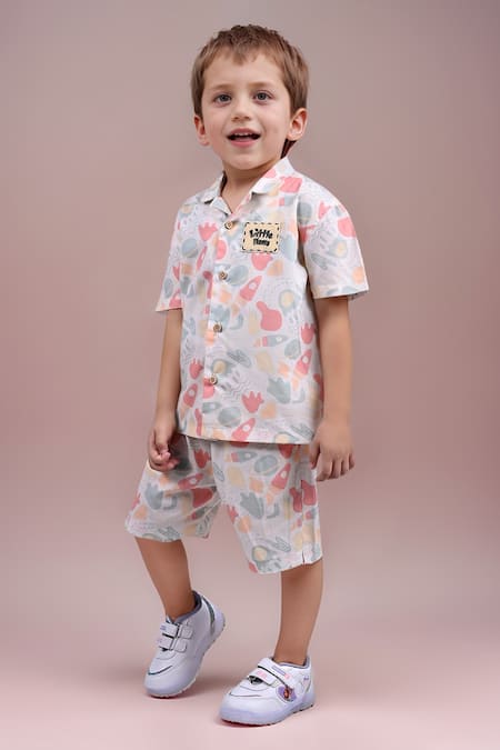 Arihant Rai Sinha Multicolor Printed Kids Shirt & Shorts Set 