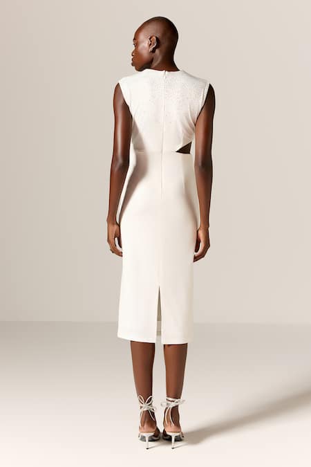 Manika Nanda Danica Cutout Midi Dress 