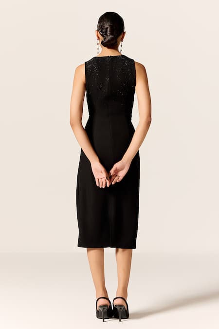 Manika Nanda Skylar Fitted Midi Dress 